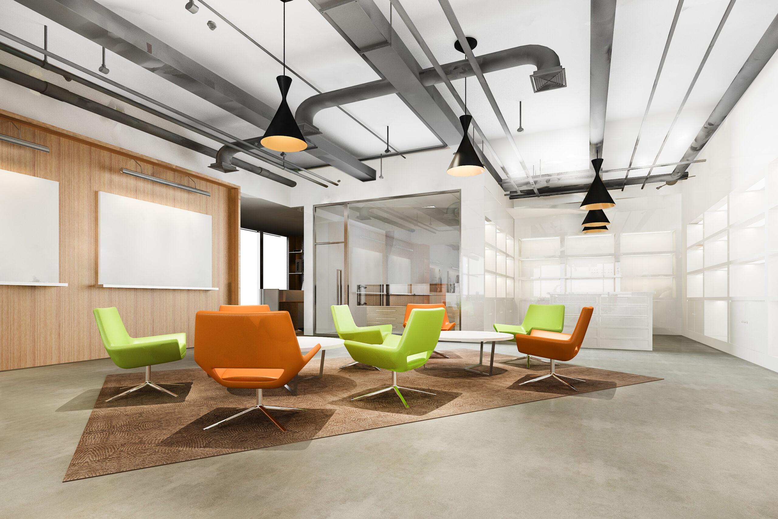3d rendering modern loft o`